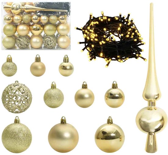 Kerstboom met ballenset kopen | Groen PVC