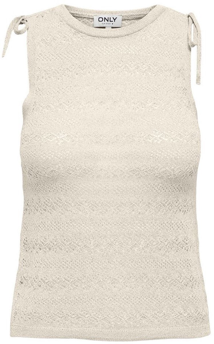 Only Aggie Mouwloos T-shirt Beige XS Vrouw