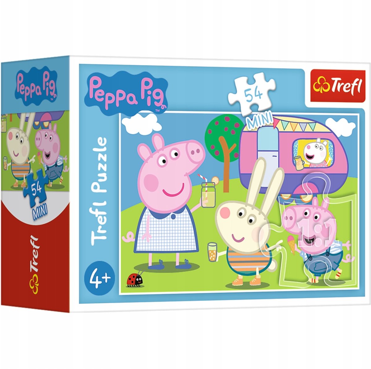 Puzzel 54 mini Vrolijke dag met Peppa Big 4 TREFL - Puzzle 54 mini Wesoły dzień Świnki Peppy 4 TREFL