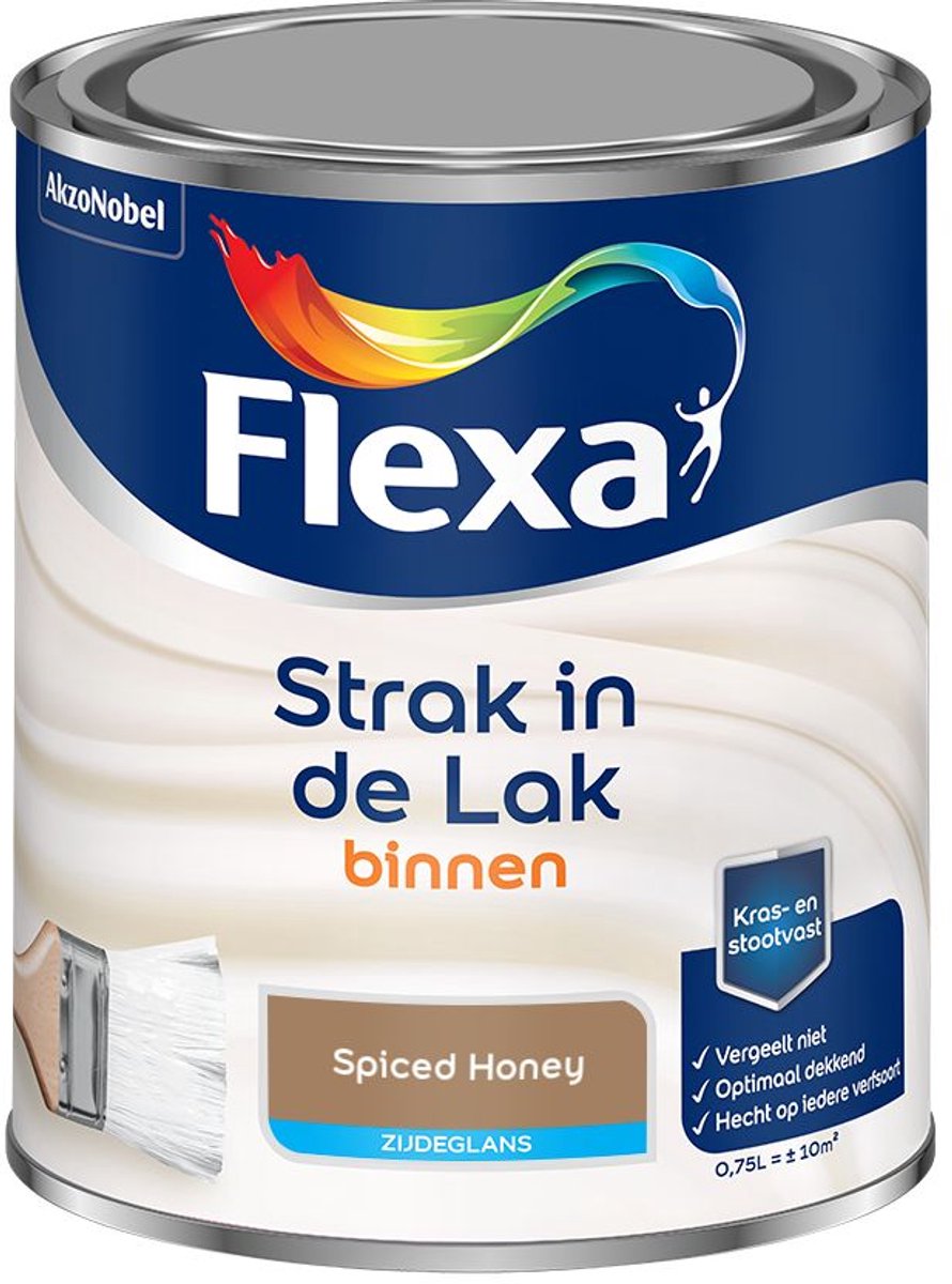Flexa - Strak in de Lak Binnenlak Zijdeglans - Spiced Honey - Mengverf - 0.75 L