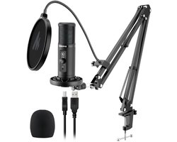 Maono PM422 USB Microfoon met Arm - Inclusief Popfilter - Gaming microfoon - Geschikt voor PC & Mac