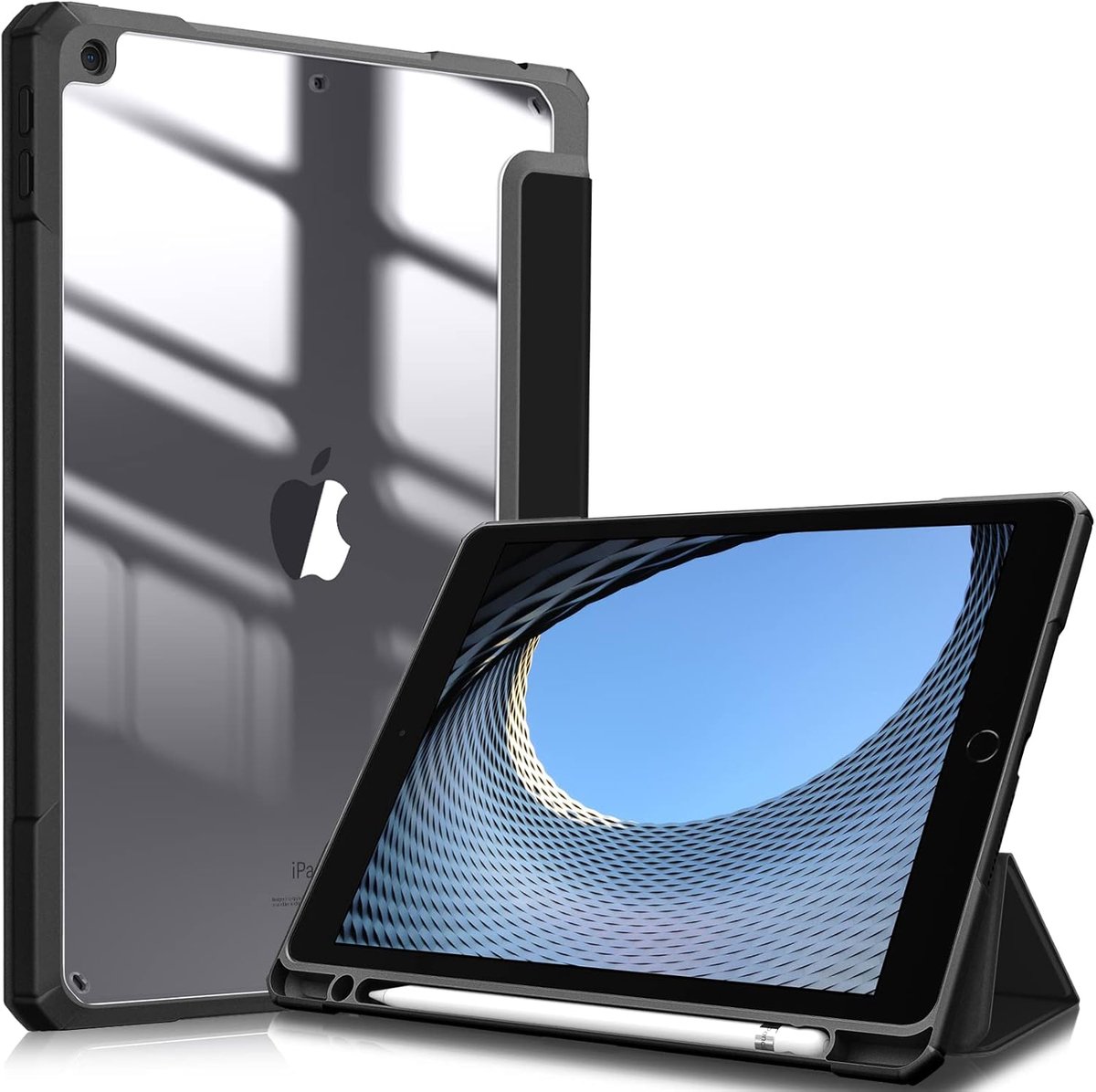 Schokbestendige Hoes voor iPad 10.2 inch - Met Ingebouwde Penhouder en Automatische Slaapfunctie