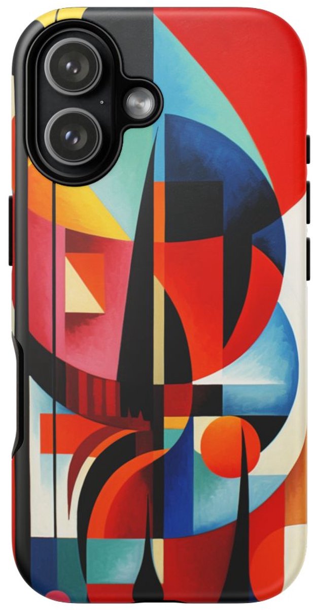Abstracte Geometrische Compositie – Telefoonhoesje Geschikt voor iPhone 17