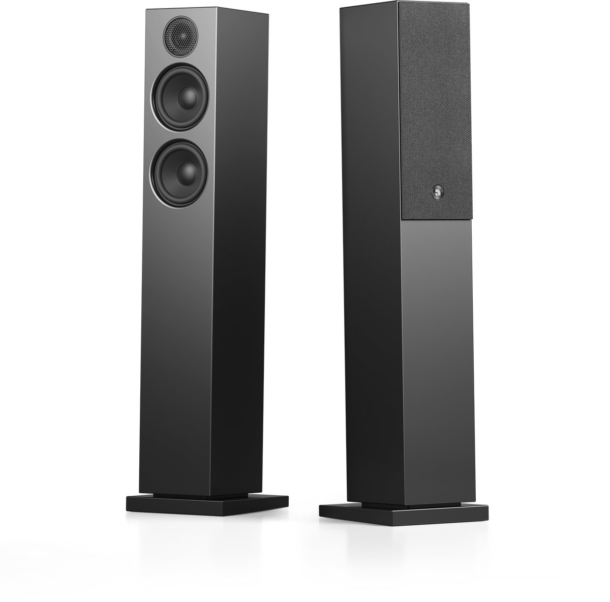 Audio Pro A38 W Smart Multiroom Actieve Vloerstaande Luidsprekers - Audio Pro Multiroom (Linkplay) - Ruimtecorrectie - 2x75W Speakers - 2.5-weg - Zwart