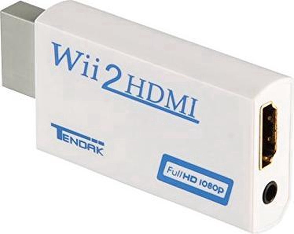 Jumada's Wii naar HDMI Adapter Converter 1080p Full HD Kwaliteit - Wit