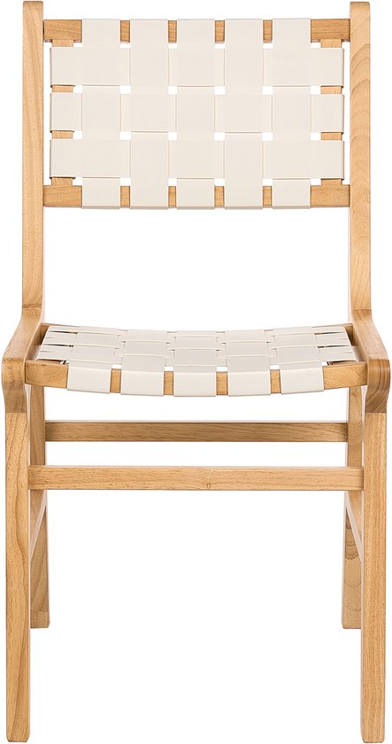 Set de 2 chaises de salle à manger HUMBLE Bois Marron Clair