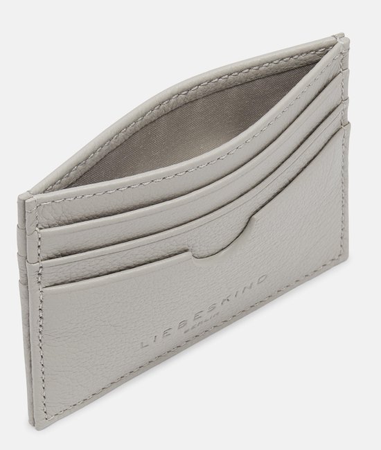 LIEBESKIND BERLIN Cuir Étui pour carte de crédit Men Wallets Harris Card Holder Steel Gris