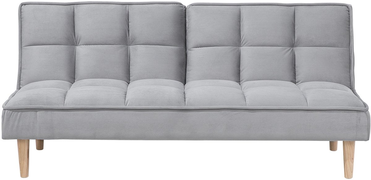 SILJAN - Slaapbank 3-zits - Lichtgrijs - Polyester