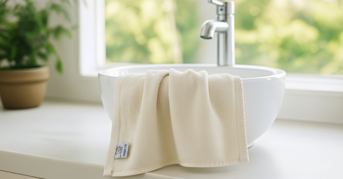 Nile Textile Luxe Gastendoekje - 30x30 - crèmekleur - 600GSM - Egyptisch Katoen