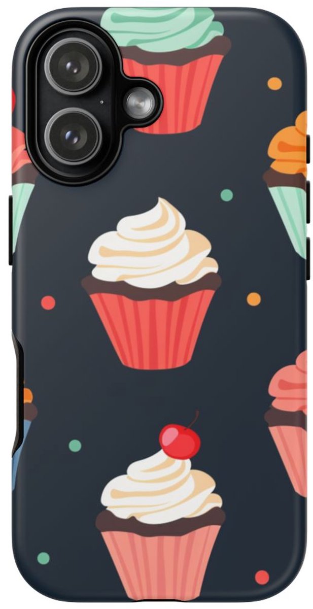 Vrolijk Cupcakepatroon – Telefoonhoesje Geschikt voor iPhone 17