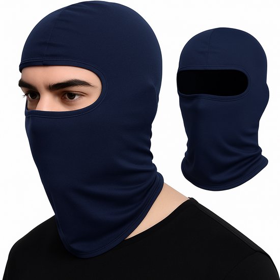 Balaclava Multiuse Bivakmuts I Nekwarmer I Bivak I Gezichtsmasker I Motormuts I Donker Blauw