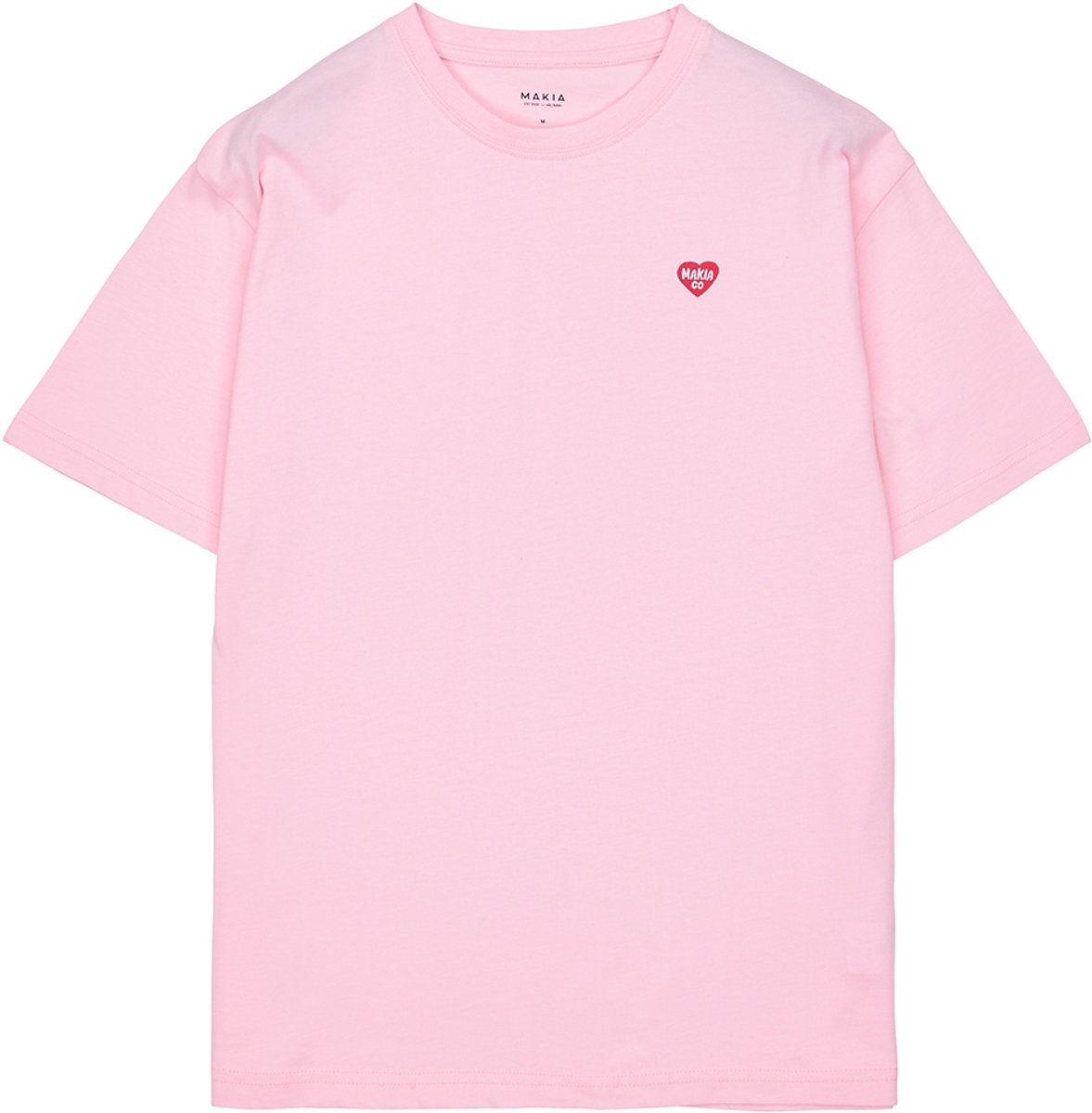 Makia Essence T-shirt Met Korte Mouwen Roze XL Man