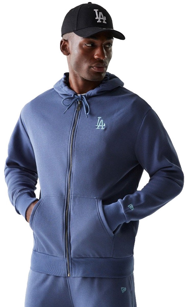 New Era Mlb Midi Le Bb Los Angeles Dodgers Sweatshirt Met Rits XL Man Blauw