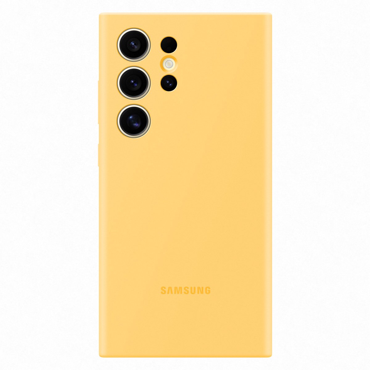 Samsung Silicone Case - Geschikt voor Samsung Galaxy S24 Ultra - Yellow