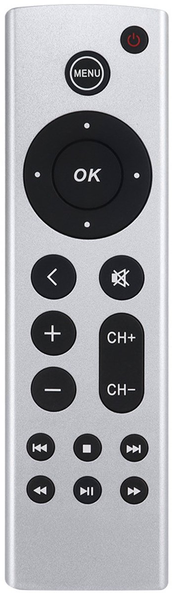 Universele Afstandsbediening Geschikt voor Apple TV 4K & HD – Compatibel met A2843 / A2737 / A2169 / A1842