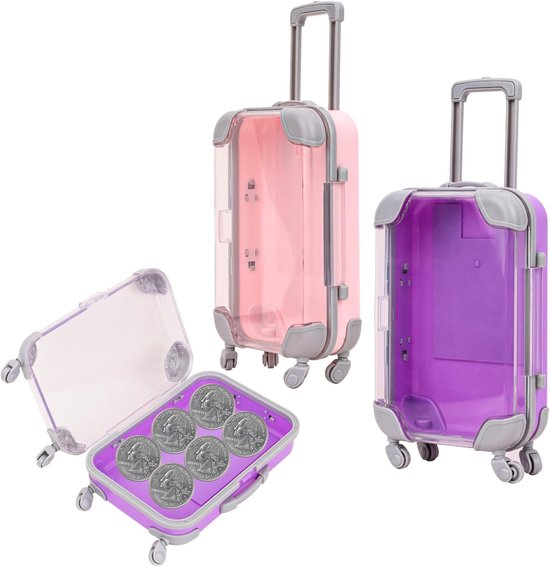 Mini Valise Cadeau - Coffret épargne Voyage - Décoration Mignonne Pour économiser Ses Souvenirs