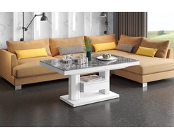 Lumiera Uitklapbare Salontafel‑Eettafel Venatino Donker Hoogglans NoaHome