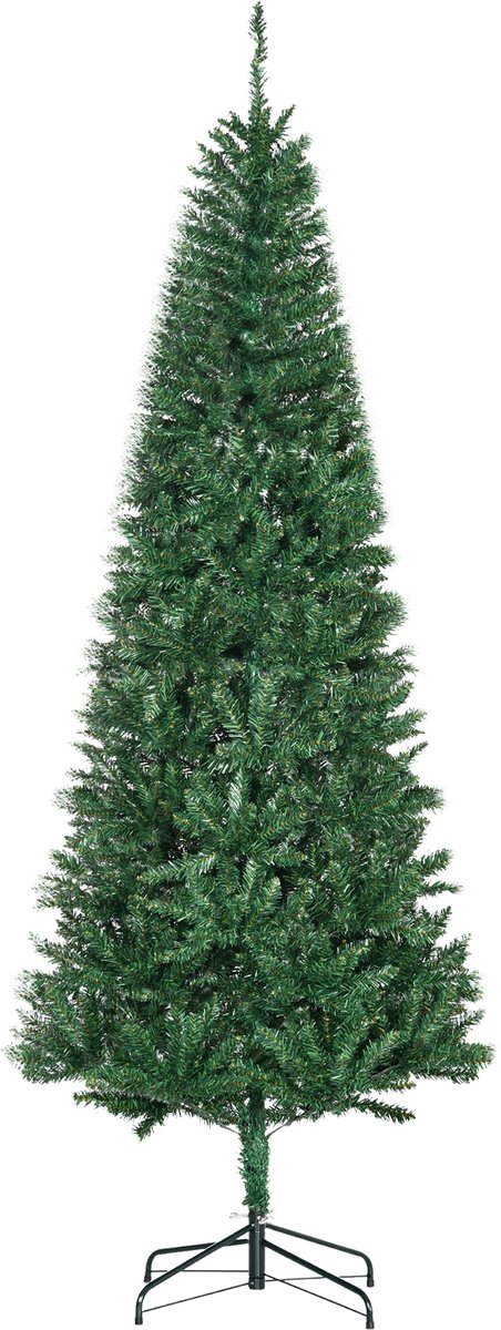HOMCOM-Kerstboom-91x91x210cm-Kunststof-Groen