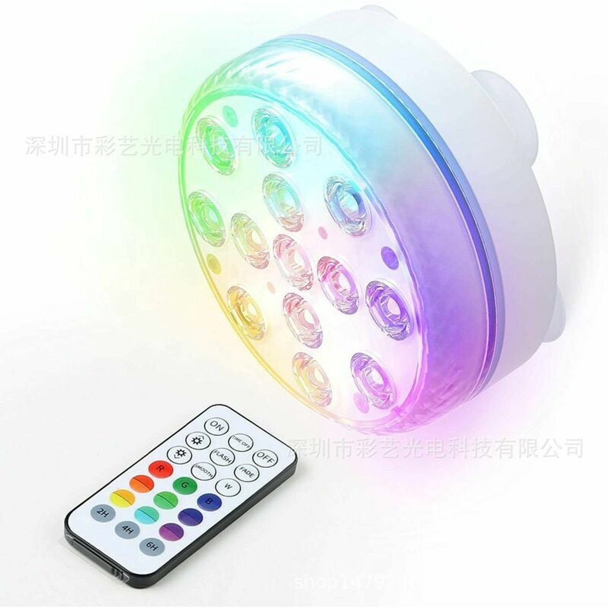 Zwembadverlichting – LED-duiklamp-Met – IP68-waterdicht en afstandsbediening – 4 stuks – voor zwembaden en vijvers Zwembadverlichting – LED-duiklamp-Met – IP68-waterdicht en afstandsbediening – 4 stuks – voor zwembaden en vijvers