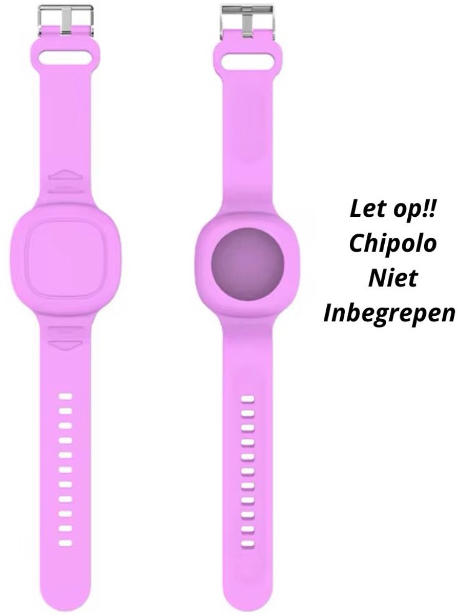 Chipolo One / One Spot Polsbandje – Siliconen – Paars – Waterbestendig – Tracker Accessoire (Tracker niet inbegrepen)