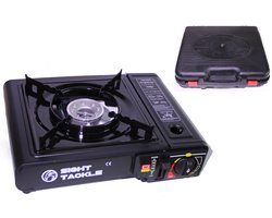 Camping Kookstel - Kooktoestel - Kampeer kookstel - Gasstel - Gaspit - Kookplaat - Elektronische ontsteking - Beveiligd - Overvoltage bescherming - 1 stuk