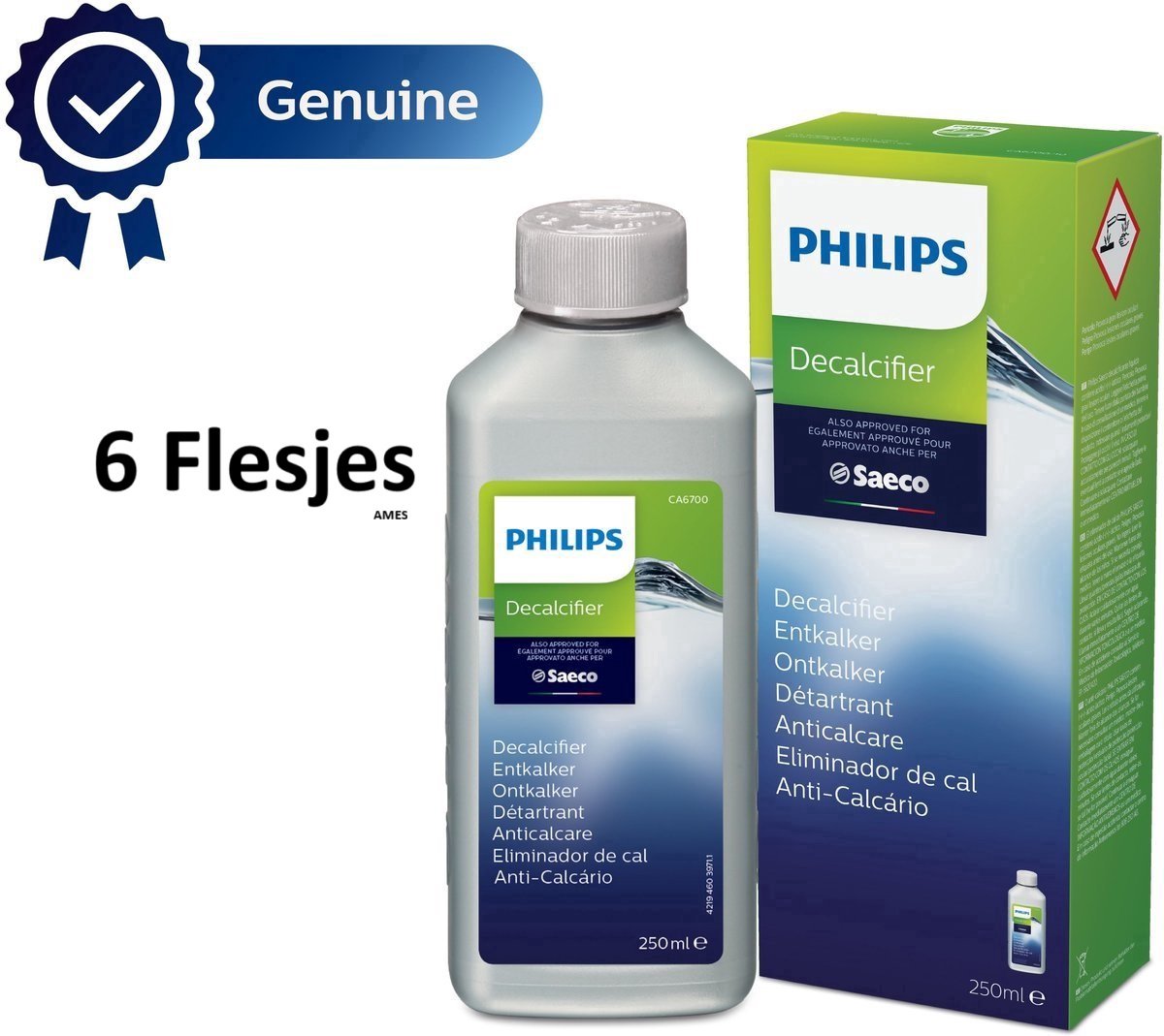 Philips - Saeco CA6700/10 - Koffiemachineontkalker - 6 x 250ml