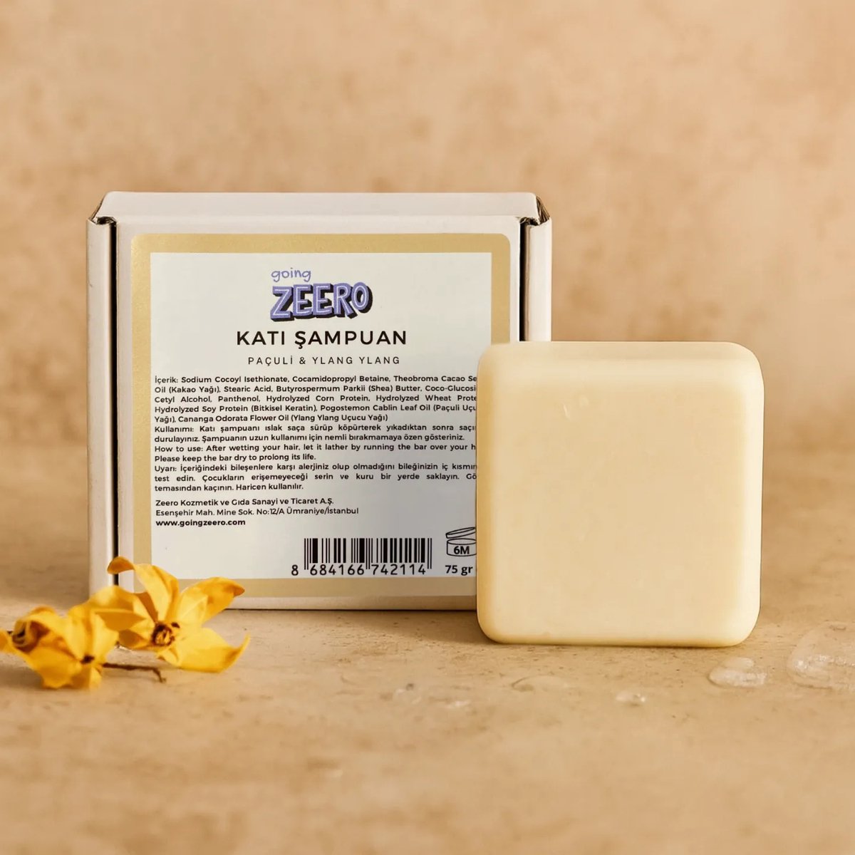 Zeero Solid Shampoo Patchouli & Ylang Ylang Sulfaatvrije Shampoo