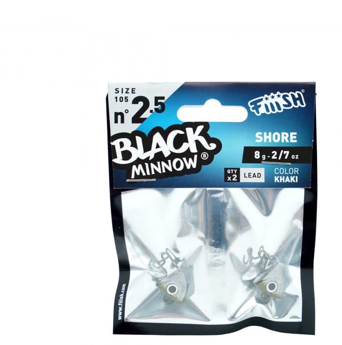 Fiiish Black Minnow 2x 8G Khaki Size 105-N2.5