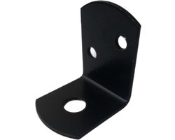 Hoek L-beslag zwart