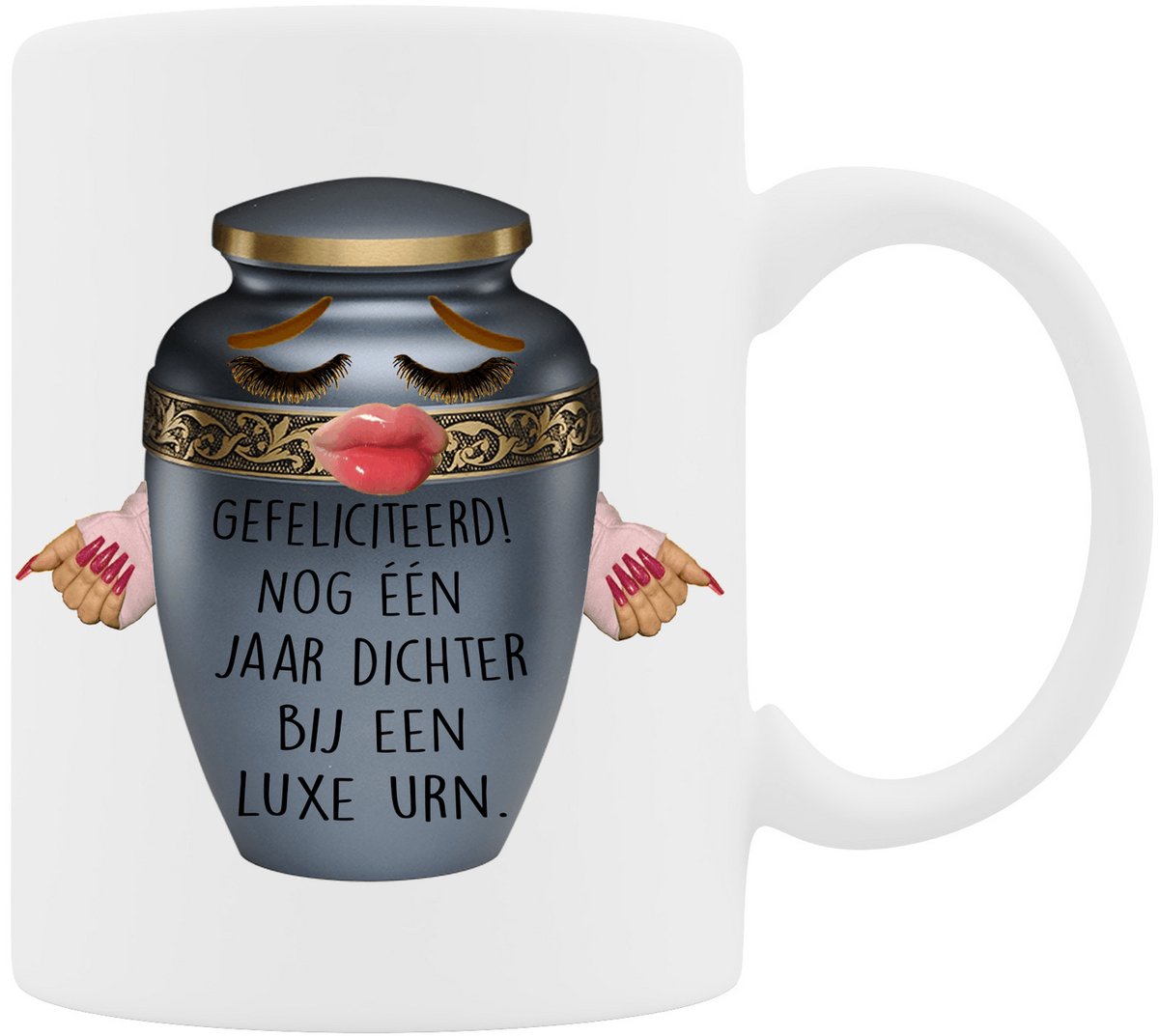 Mok - Verjaardag Luxe Urn Dames - Het Ultieme Verjaardagscadeau