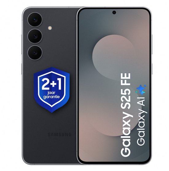 Samsung Galaxy S25 FE - 128GB - Black + 1 jaar extra garantie