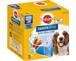 Pedigree Hondensnack Tandverzorging DentaStix Medium Dog Multipack (8 x 7) 1,44 kg