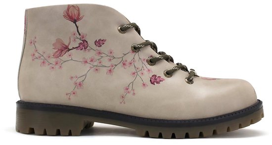 Bottes pour femmes Goby Sakura – Bottes à lacets pour femme – Cuir vegan – Handgemaakt – Pointure 40