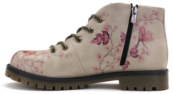 Bottes pour femmes Goby Sakura – Bottes à lacets pour femme – Cuir vegan – Handgemaakt – Pointure 40