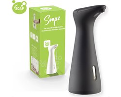 Soopz Automatische Zeepdispenser – Mat Zwart – Black Graphite Charm – Zeeppompje met Bewegingssensor – Handzeep
