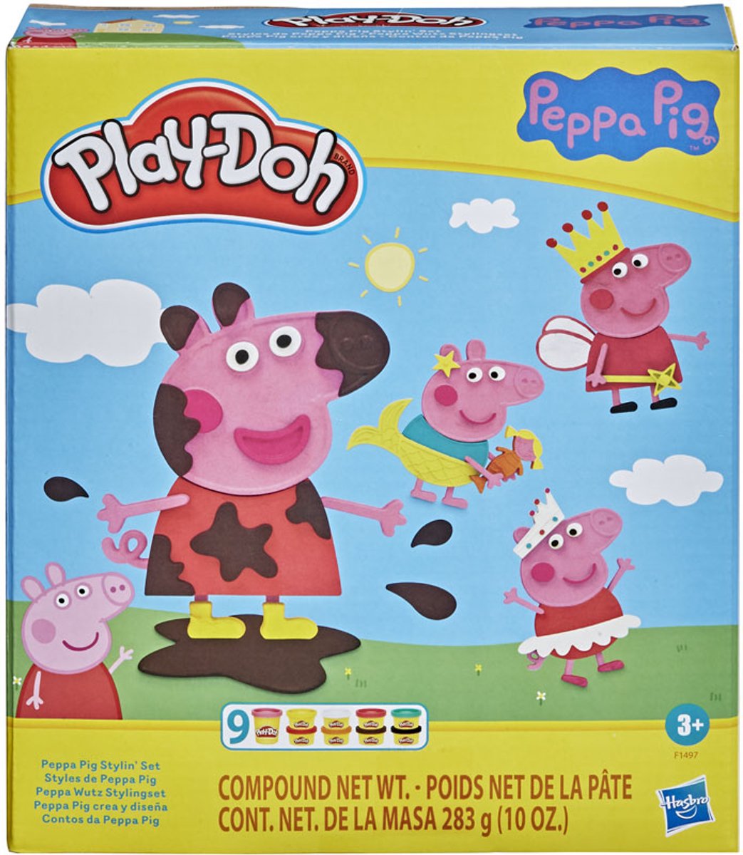 Play-Doh Peppa Pig Styling Speelset - Boetseerklei - Inclusief 9 Play-Doh potjes — afbeelding 5