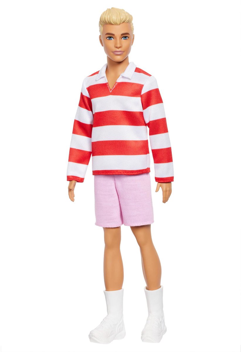 Barbie Fashionista Ken Red And White Stripe