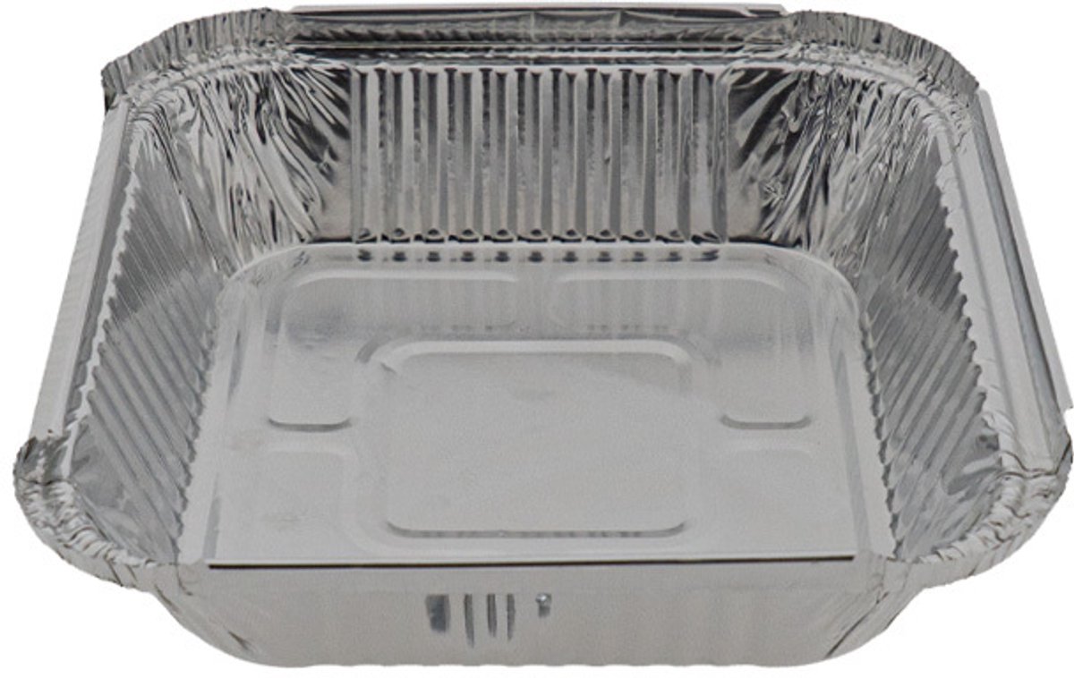 Aluminium bakje vierkant 450ml 160×160×40mm – 1.000 st/ds.