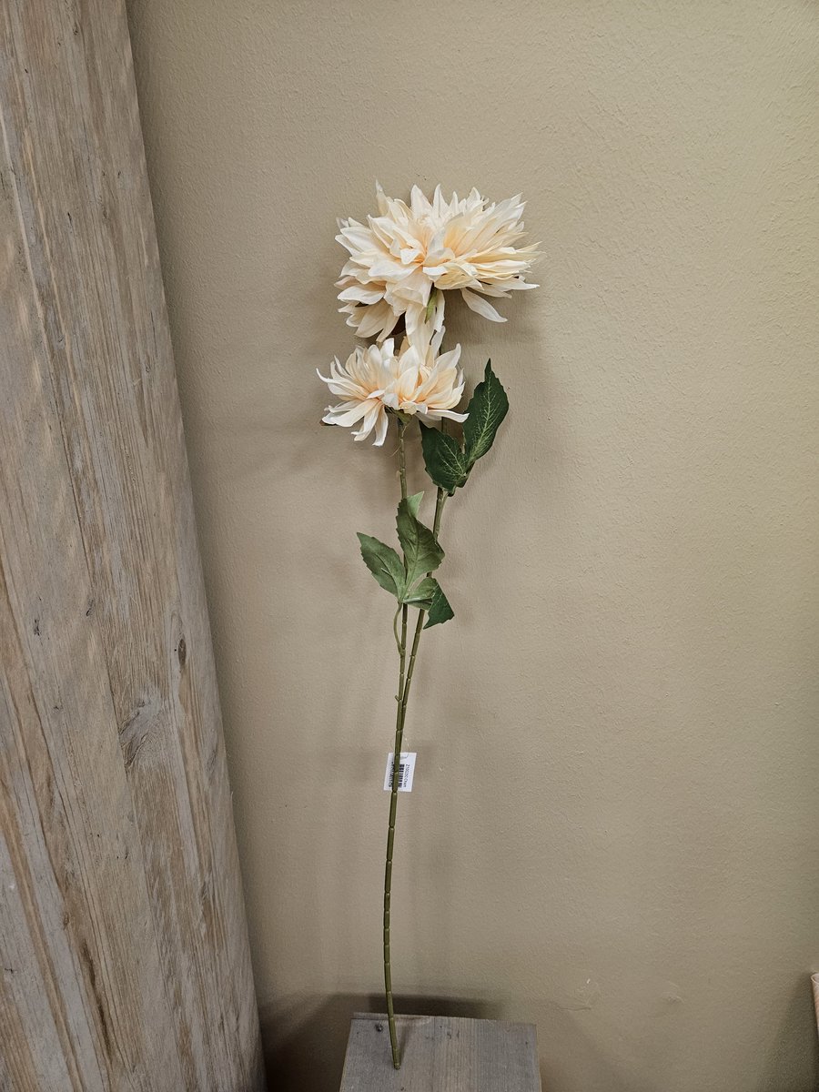 Kunst - Kunstbloem - Bloem - Dahlia - Zalmkleur