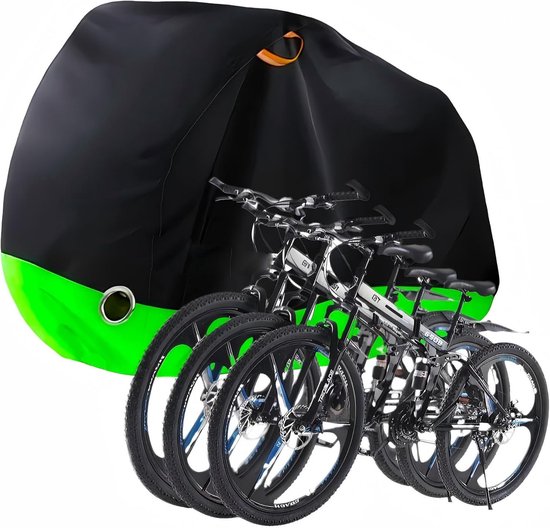 Waterdichte fietshoes voor 2-3 fietsen, UV-bestendig, scheurvast 210D polyester, winddicht, 208x112x110 cm