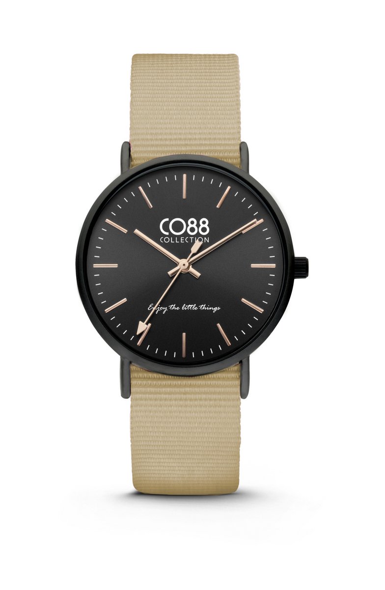 CO88 Collection 8CW-10125 - Horloge - Nato Nylon - zandkleur - 36 mm