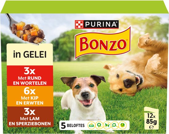 Bonzo Pouch in Gelei Multipack - 12 x 85 gr