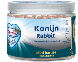 Renske Gezonde Beloning Mini Hartjes Hondensnack Konijn 100 gr