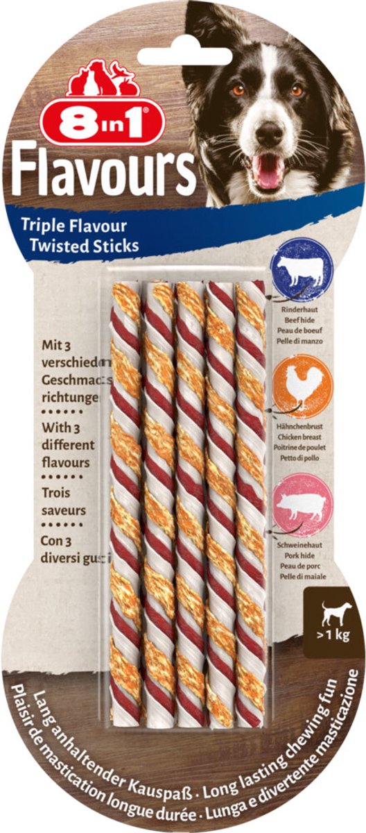 8in1 Triple Flavour Sticks - 6 x 10 stuks - Voordeelverpakking