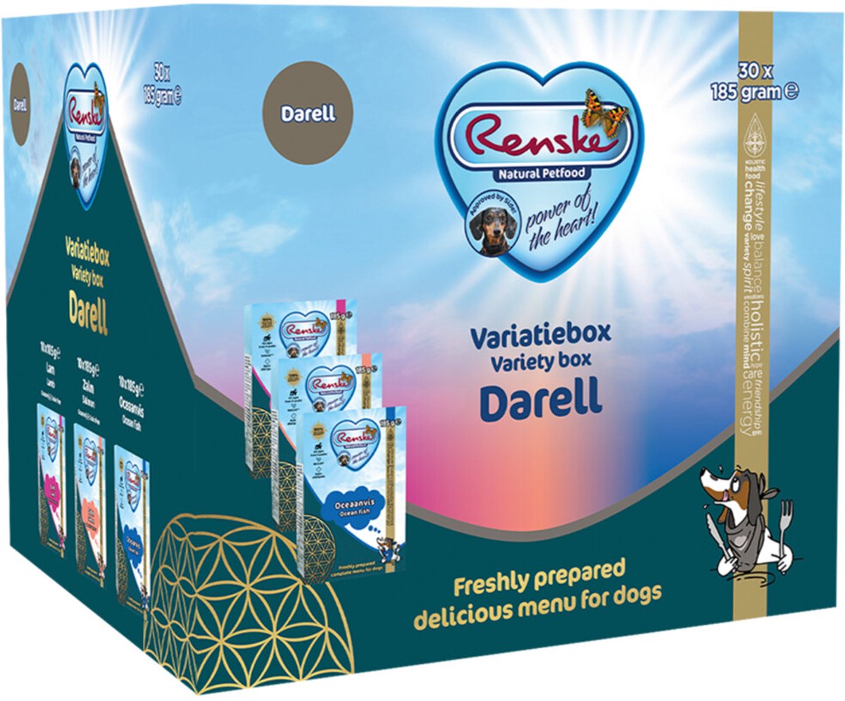 Renske Vers Bereid Variatiebox Darell hondenvoer (30x185g) 1 tray (30 x 185 g)