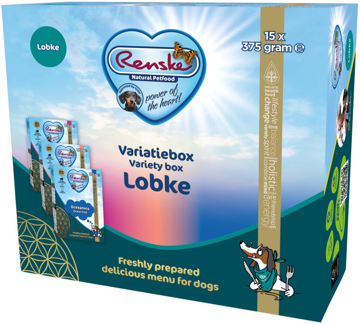 Renske Vers Bereid Variatiebox Lobke hondenvoer (15x375g) 30 x 375 g
