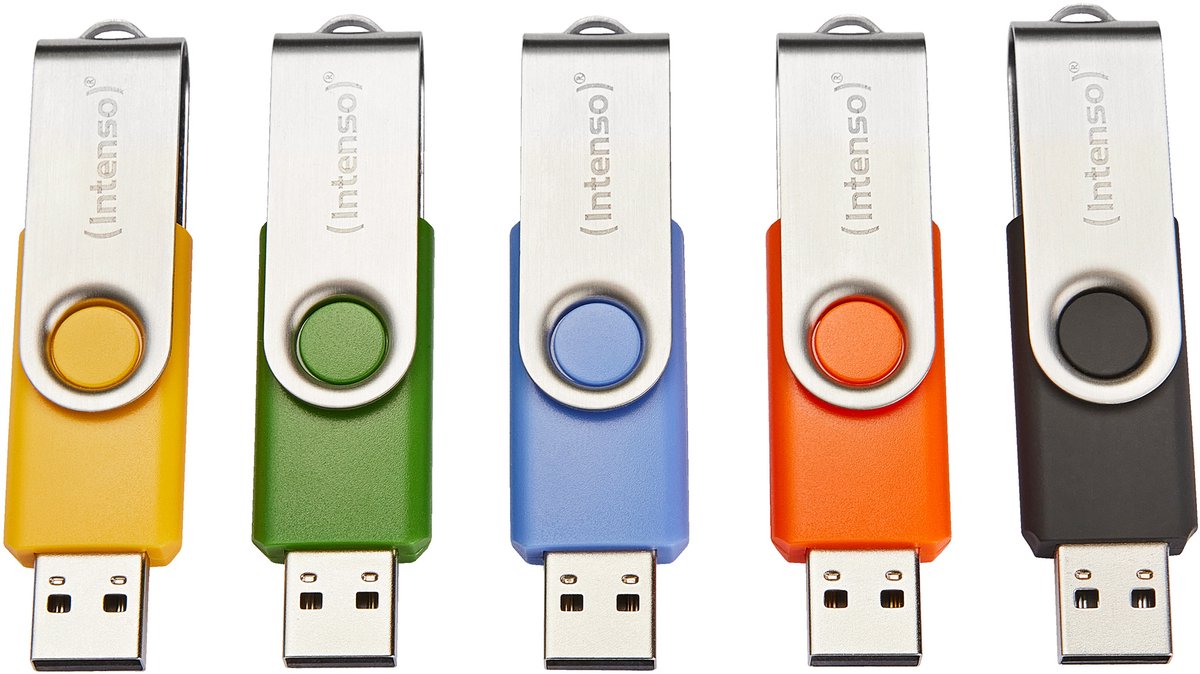(Intenso) Basic Line USB stick - 16GB - USB 2.0 - Multipack 5 x 16GB