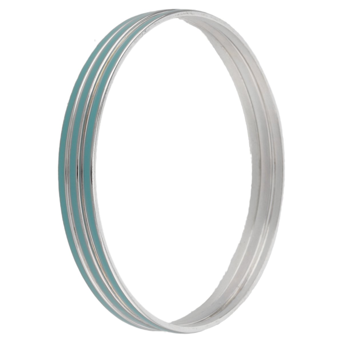 Behave Set van 3 smalle blauwe bangles