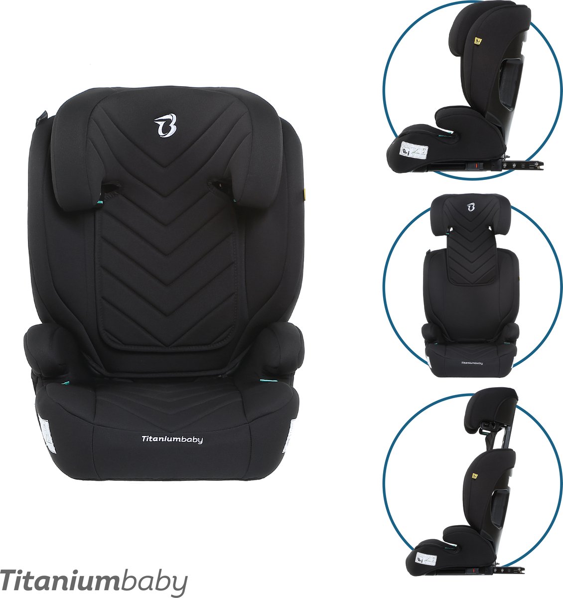 Titaniumbaby Autostoel Vidar Met Isofix I-Size (R129) Zwart