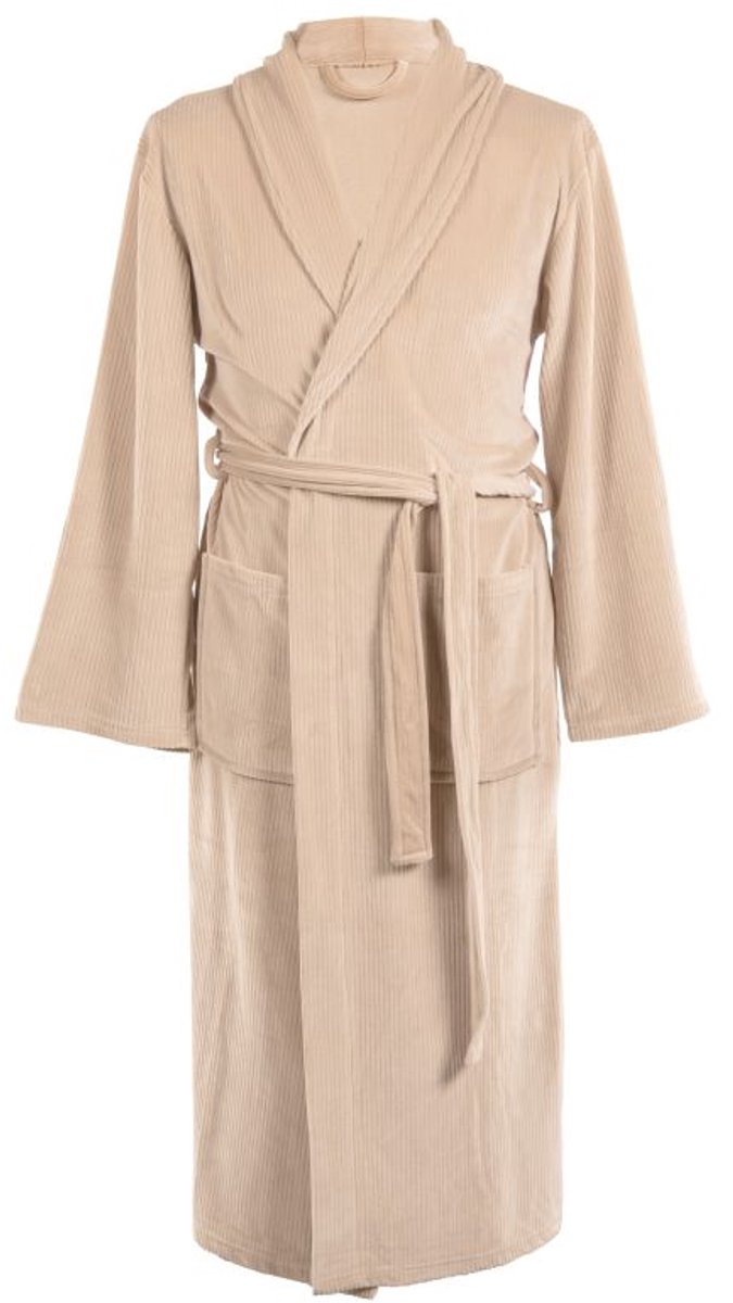 Tiseco - Kamerjas ELENA - ochtondjas - baby fleece - unisex - S/M, taupe